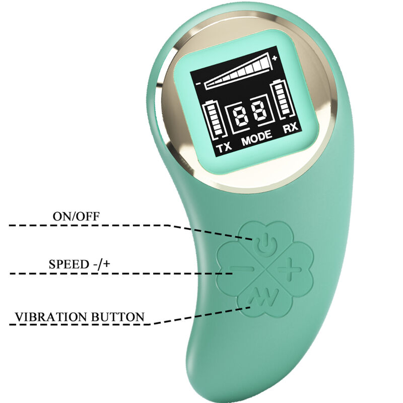 PRETTY LOVE - GREEN REMOTE CONTROL VIBRATING EGG MINE - Imagem de 4