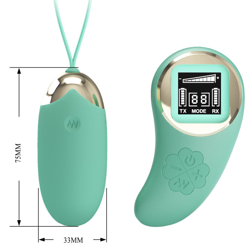 PRETTY LOVE - GREEN REMOTE CONTROL VIBRATING EGG MINE - Imagem de 3