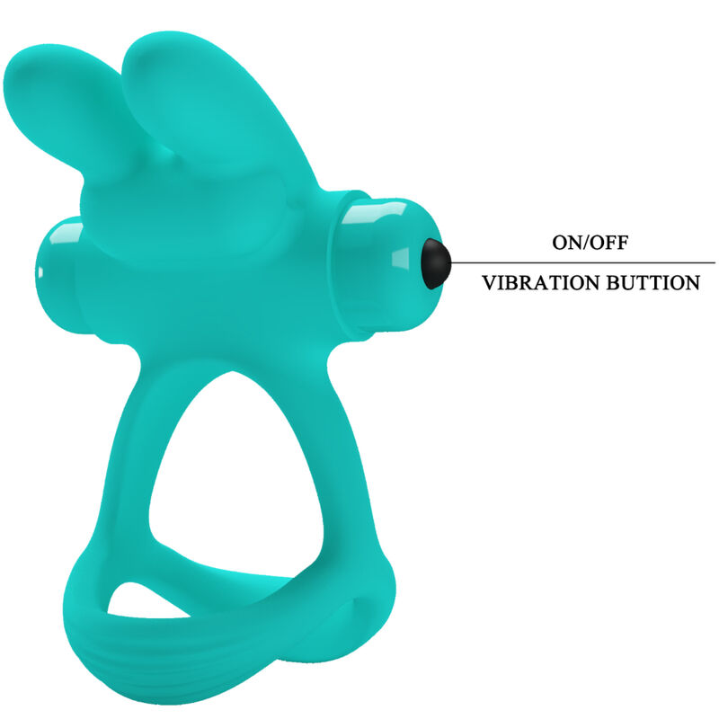 PRETTY LOVE - DANTE GREEN RABBIT VIBRATOR RING - Imagem de 5