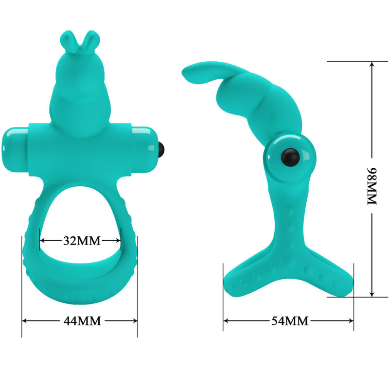 PRETTY LOVE - FIGGY GREEN RABBIT VIBRATOR RING - Imagem de 4