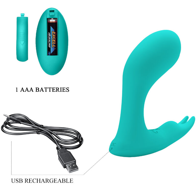 PRETTY LOVE - IDABELLE VIBRATION PULSATION REMOTE CONTROL BLUE - Imagem de 5