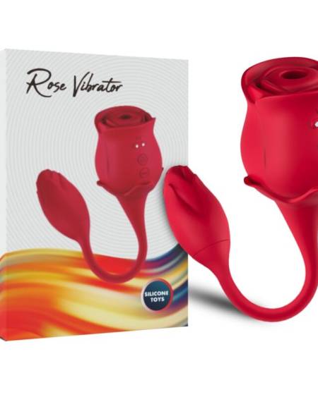 ARMONY - ONDAS ESTIMULANTES DE CLITÓRIS ROSA E VIBRADOR 10 MODOS VERMELHO