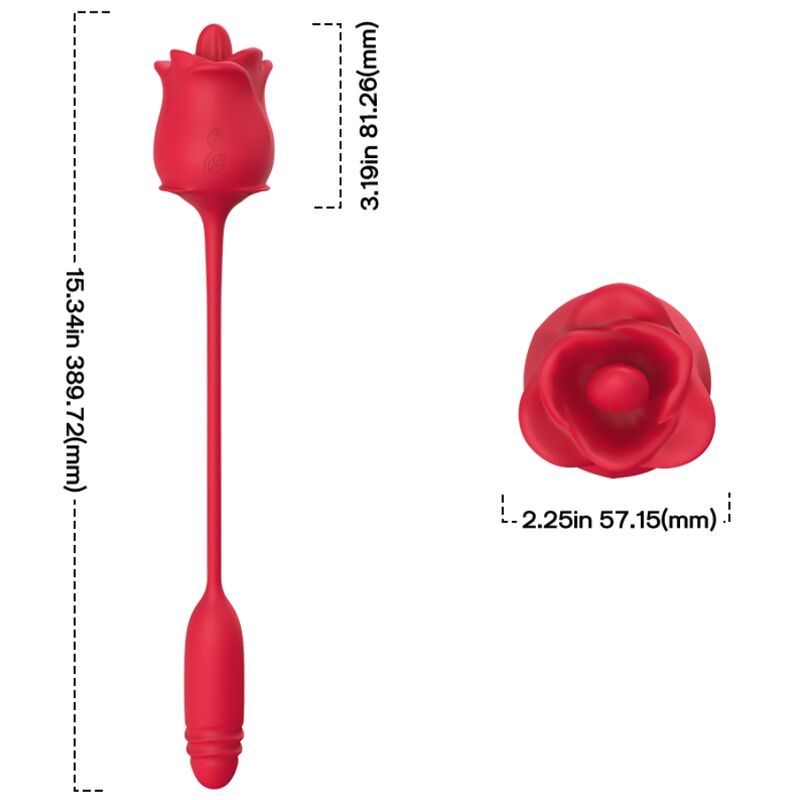 ARMONY - 3 EM 1 ROSA, ESTIMULADOR, ONDAS ESTIMULANTES E UPDOWN COM CAUDA VERMELHA - Imagem de 4