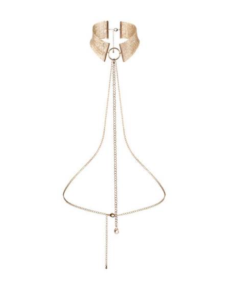 BIJOUX - DÉSIR MÉTALLIQUE GOLDEN METALLIC NECKLACE