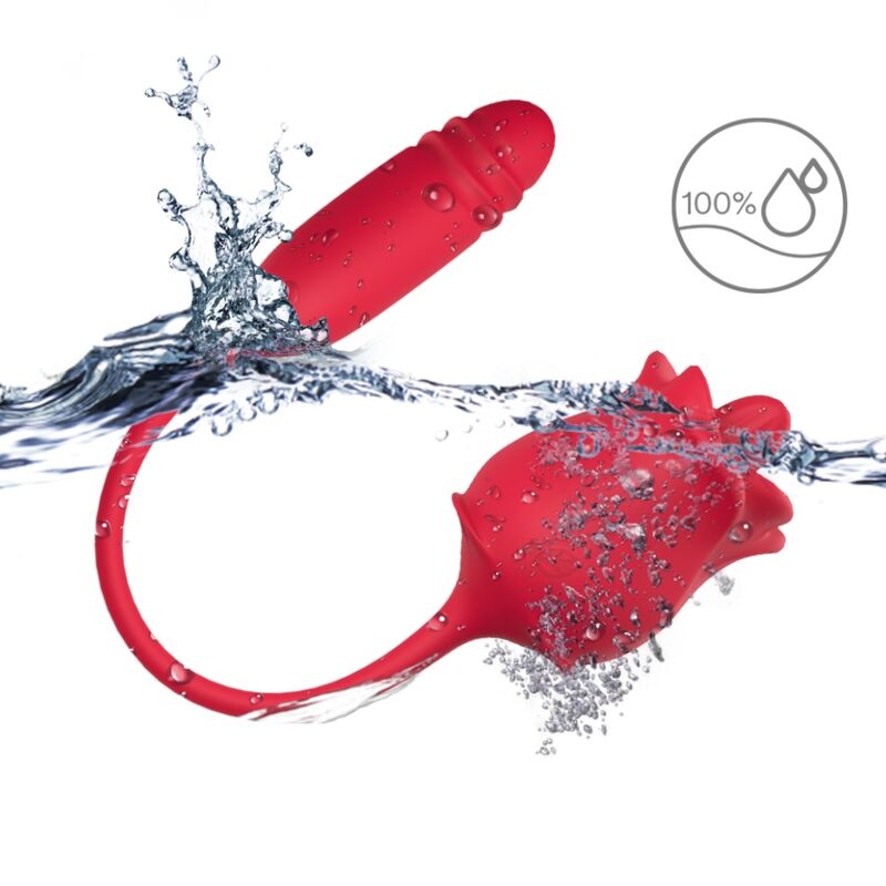 ARMONY - 3 EM 1 ROSA, ESTIMULADOR, ONDAS ESTIMULANTES E UPDOWN COM CAUDA VERMELHA - Imagem de 3