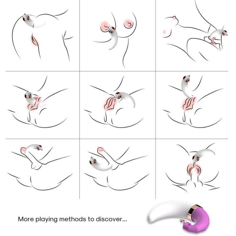 ARMONY - SWEETMOON CLITORIS G-SPOT SUCTION CUP PINK - Imagem de 4
