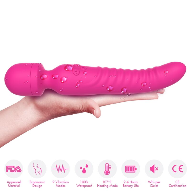 ARMONY - MISSION MASSAGER VIBRATOR HEAT EFFECT FUCHSIA - Imagem de 3