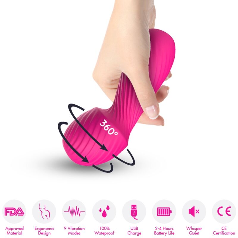 ARMONY - DAZZLE MASSAGER VIBRATOR SMALL FUCHSIA - Imagem de 2
