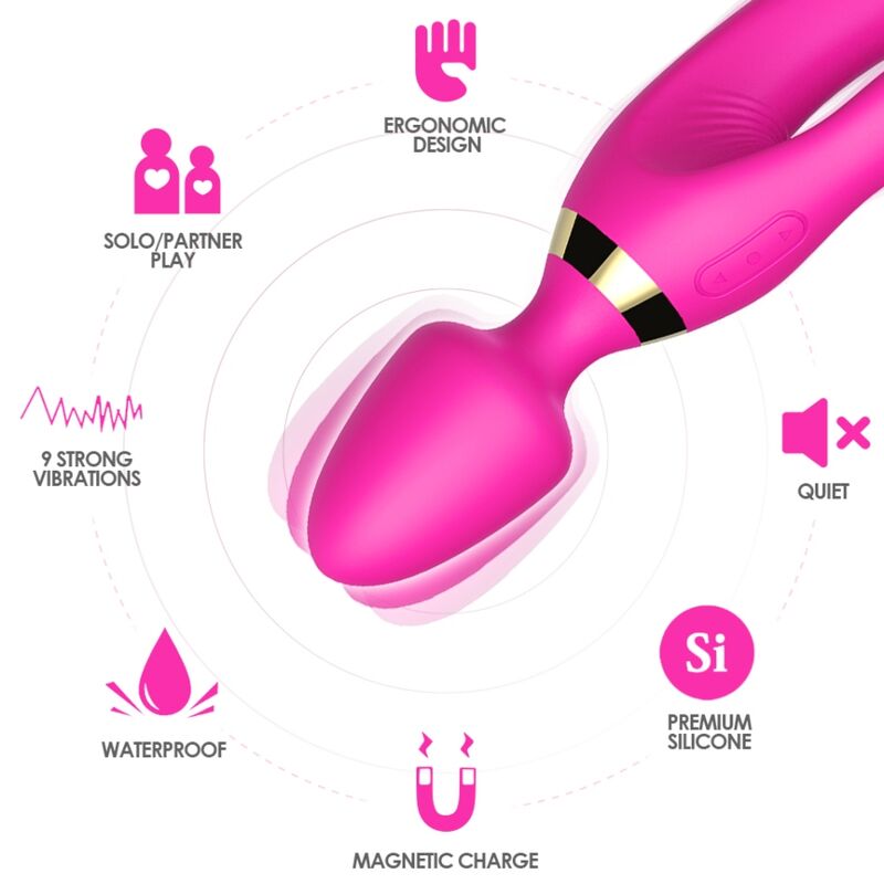 ARMONY - MASSAGER VIBRATOR RABBIT FUCHSIA - Imagem de 3