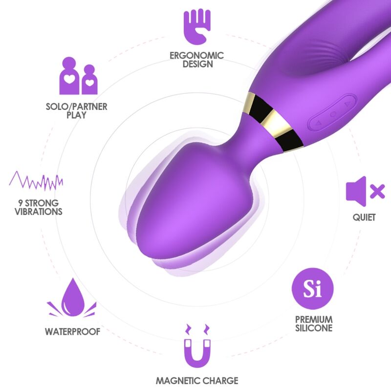 ARMONY - MASSAGER VIBRATOR RABBIT PURPLE - Imagem de 3
