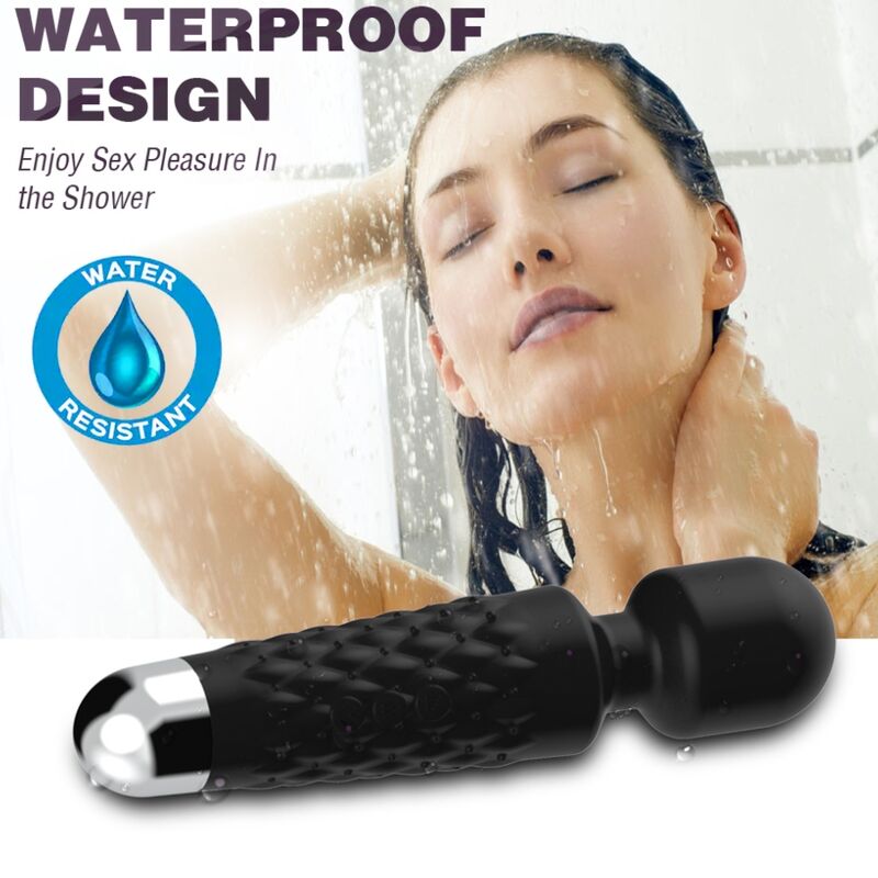 ARMONY - POSTMAN MASSAGER VIBRATOR SUPER FLEXIBLE HEAD BLACK - Imagem de 3