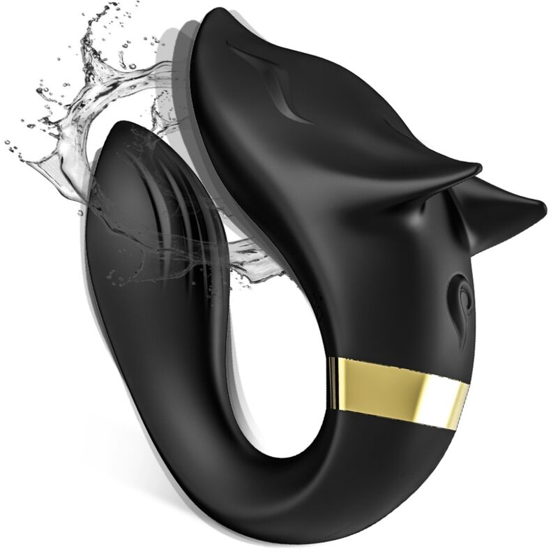 ARMONY - FOX VIBRATOR FOR COUPLES REMOTE CONTROL BLACK - Imagem de 2