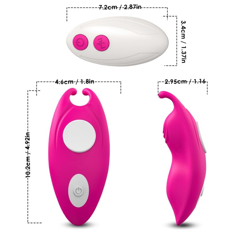 ARMONY - HONEYBEE WEARABLE PANTIES VIBRATOR G-SPOT REMOTE CONTROL FUCHSIA - Imagem de 4