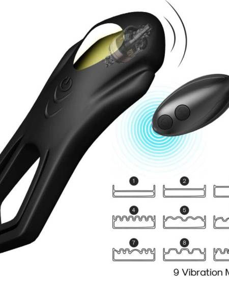 ARMONY - ROADSTER VIBRATOR DOUBLE RING REMOTE CONTROL BLACK