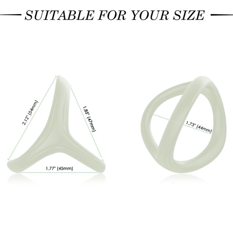 ARMONY - TRESOR DOUBLE SILICONE RING LUMINOUS - Imagem de 2