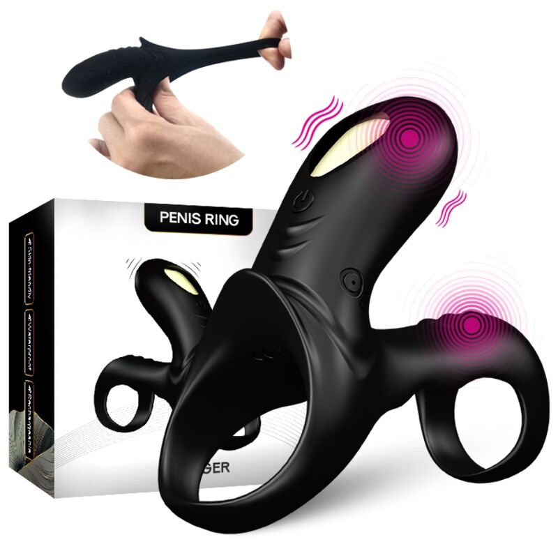 ARMONY - RANGER DOUBLE VIBRATOR RING FOR COUPLES BLACK - Imagem de 5
