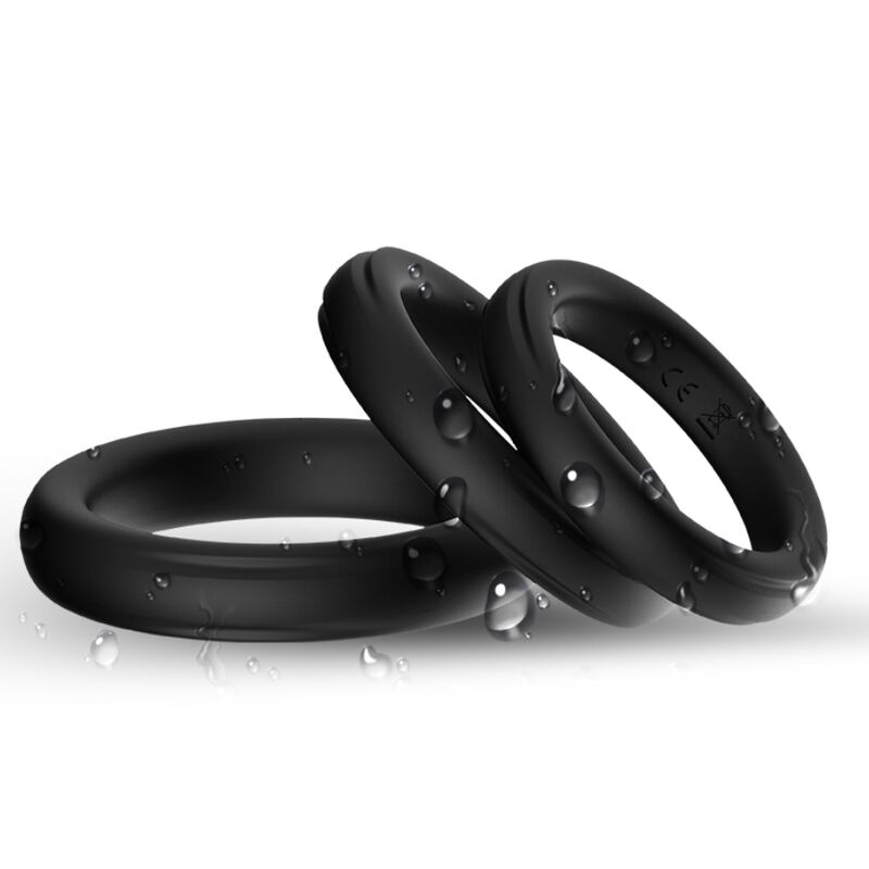 ARMONY - TRIPLE SILICONE RING BLACK - Imagem de 2