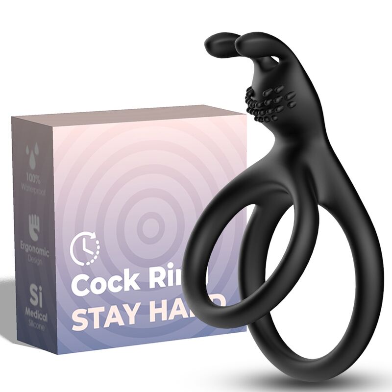 ARMONY - TENSY DOUBLE RABBIT RING BLACK - Imagem de 2
