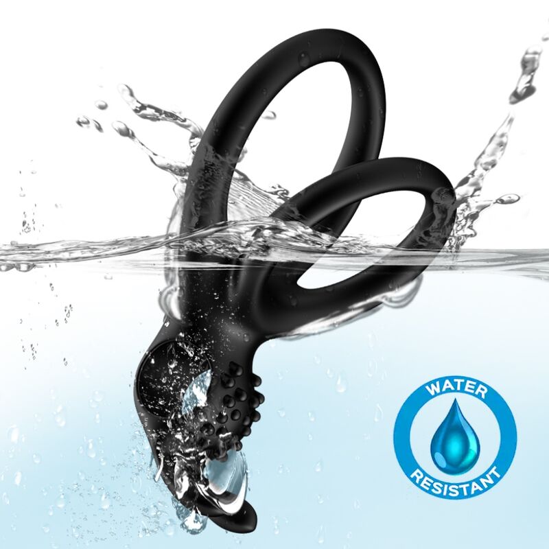 ARMONY - TRAVELER DOUBLE VIBRATOR RING FOR COUPLES RABBIT BLACK - Imagem de 2
