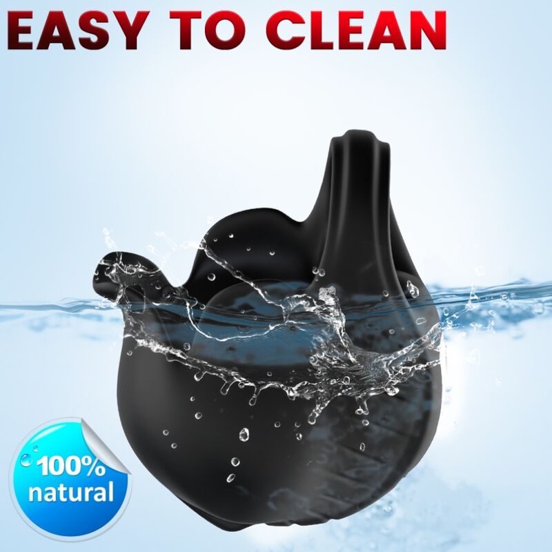 ARMONY - CUPPING VIBRATOR RING REMOTE CONTROL BLACK - Imagem de 3