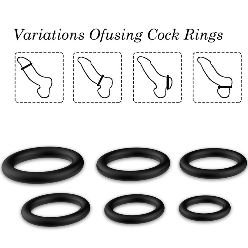 ARMONY - RINGS SILICONE BLACK - Imagem de 3