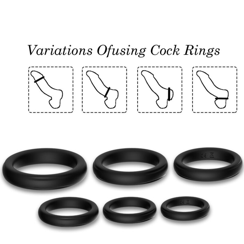 ARMONY - LOCK RINGS SILICONE BLACK - Imagem de 3