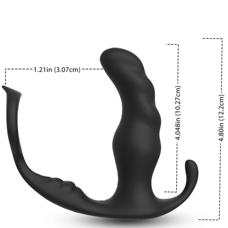 ARMONY - KNIGHT VIBRATOR ANAL PROSTATE RING REMOTE CONTROL BLACK - Imagem de 2