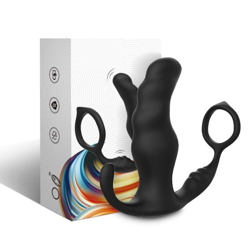 ARMONY - KNIGHT VIBRATOR ANAL PROSTATE RING REMOTE CONTROL BLACK - Imagem de 4