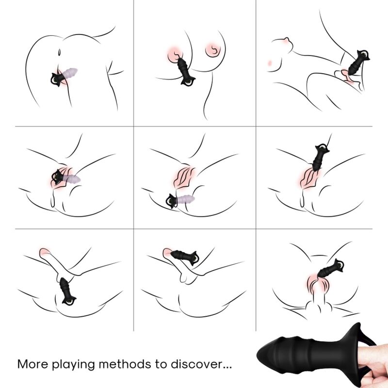 ARMONY - KYLIN FINGER VIBRATOR ANAL PLUG REMOTE CONTROL BLACK - Imagem de 2
