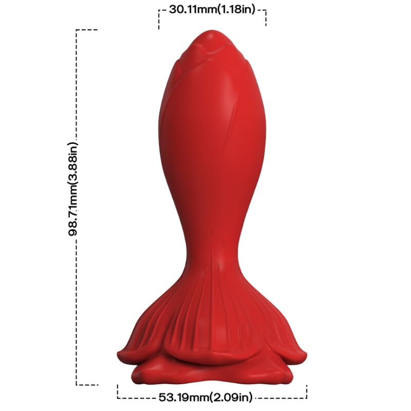 ARMONY - PINK VIBRATOR ANAL PLUG SMALL REMOTE CONTROL RED - Imagem de 2