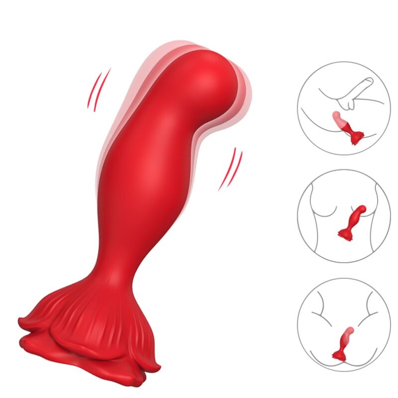 ARMONY - PINK VIBRATOR ANAL PLUG REMOTE CONTROL RED - Imagem de 4