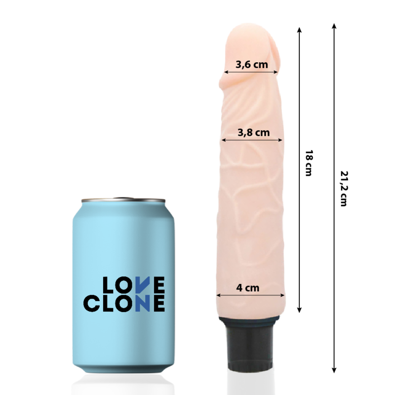 LOVECLONE - FINN SELF LUBRICATION VIBRATOR 21.2 CM -O- 3.8 CM - Imagem de 2