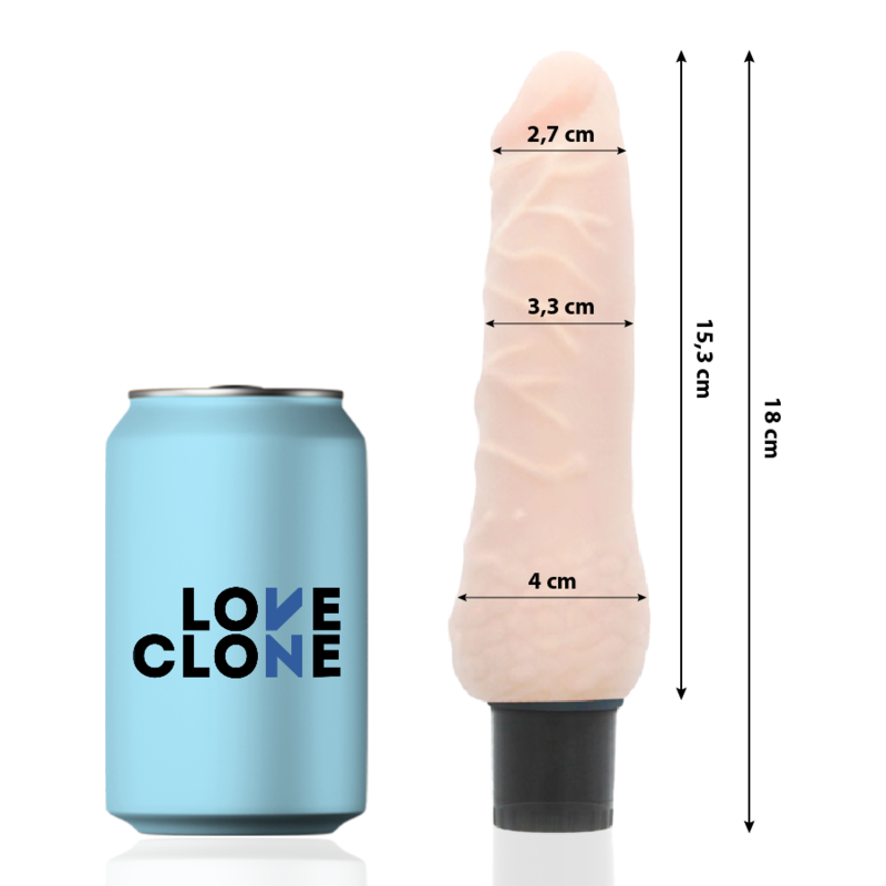 LOVECLONE - SVEN SELF LUBRICATION VIBRATOR 18.5 CM -O- 3.3 CM - Imagem de 2