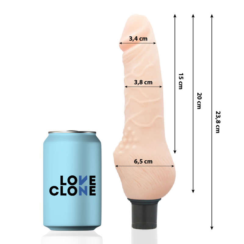 LOVECLONE - DAVEN SELF LUBRICATION REALISTIC 23.8 CM -O- 3.8 CM - Imagem de 2