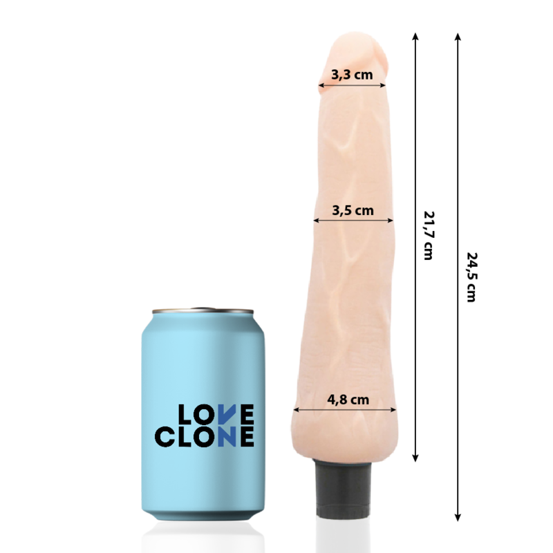 LOVECLONE - RAGNAR SELF LUBRICATION VIBRATOR 24.5 CM -O- 3.5 CM - Imagem de 2