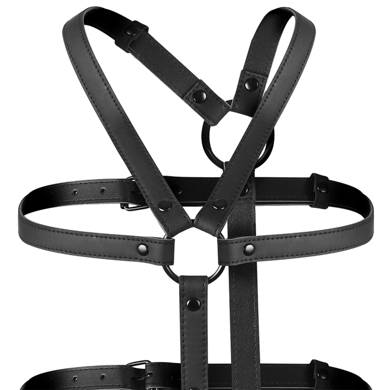 FETISH SUBMISSIVE BONDAGE - ADJUSTABLE HARNESS TORSO AND ARMS - Imagem de 4