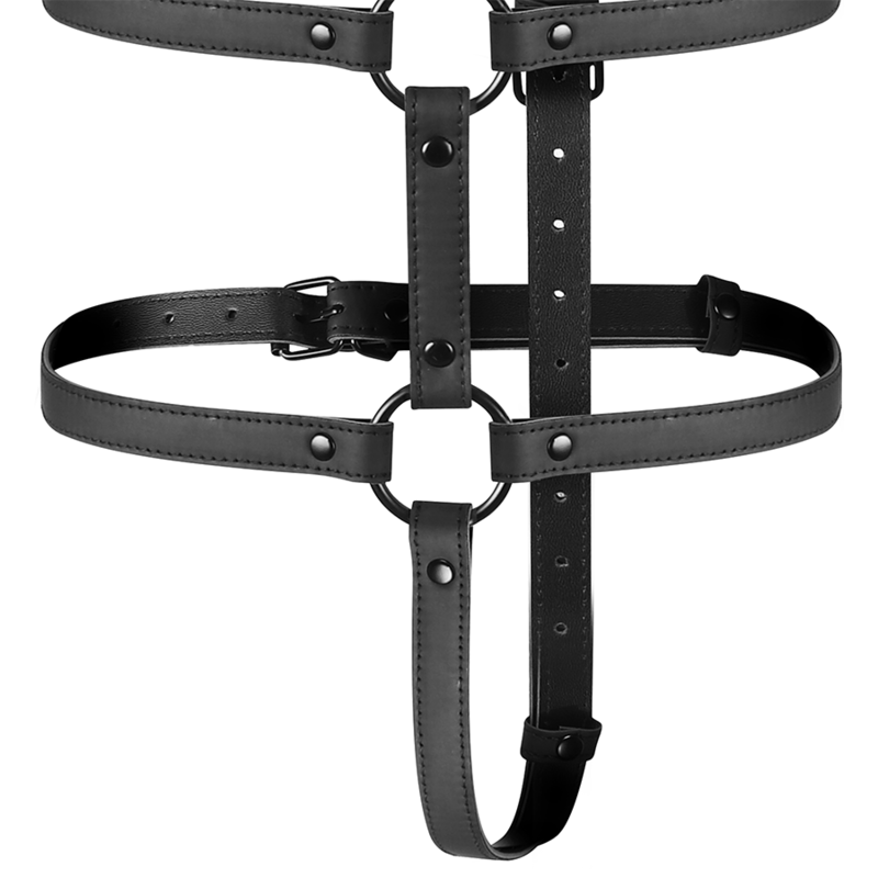 FETISH SUBMISSIVE BONDAGE - ADJUSTABLE HARNESS TORSO AND ARMS - Imagem de 5