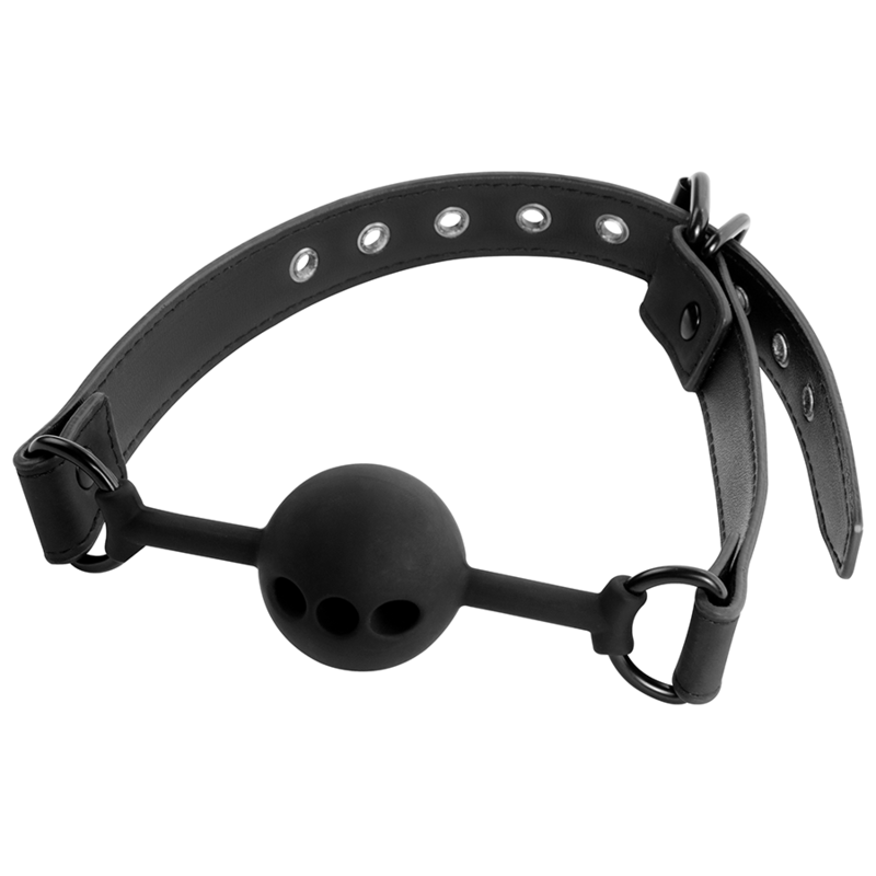 FETISH SUBMISSIVE BONDAGE - BREATHABLE SILICONE BALL GAG - Imagem de 3