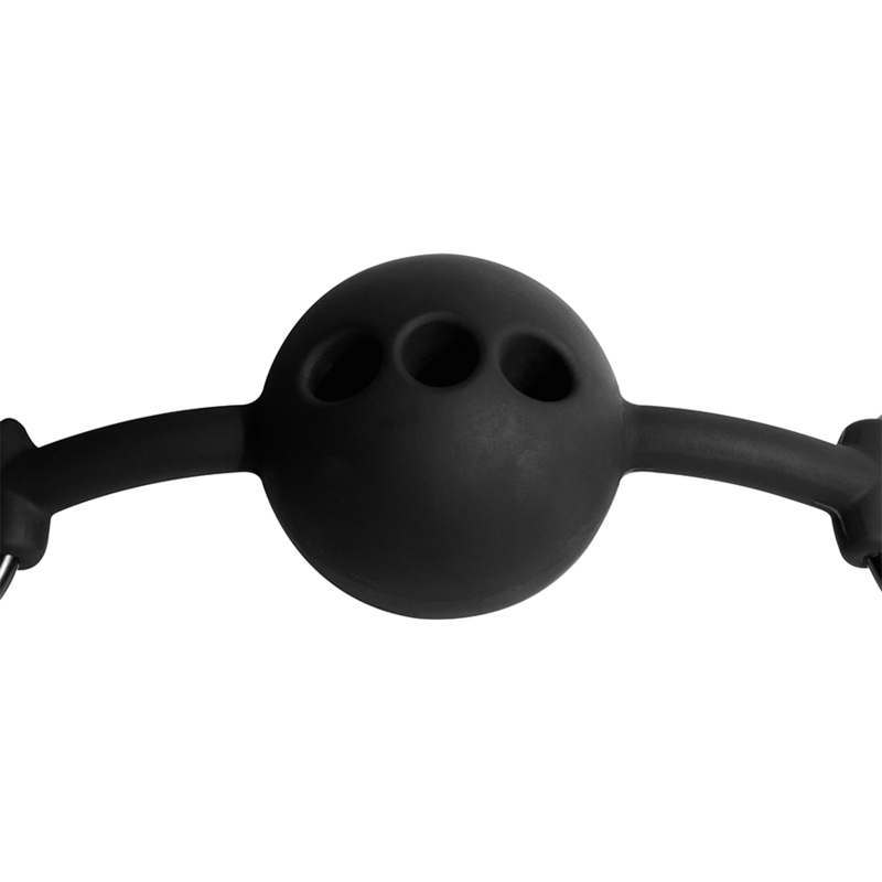 FETISH SUBMISSIVE BONDAGE - BREATHABLE SILICONE BALL GAG - Imagem de 5