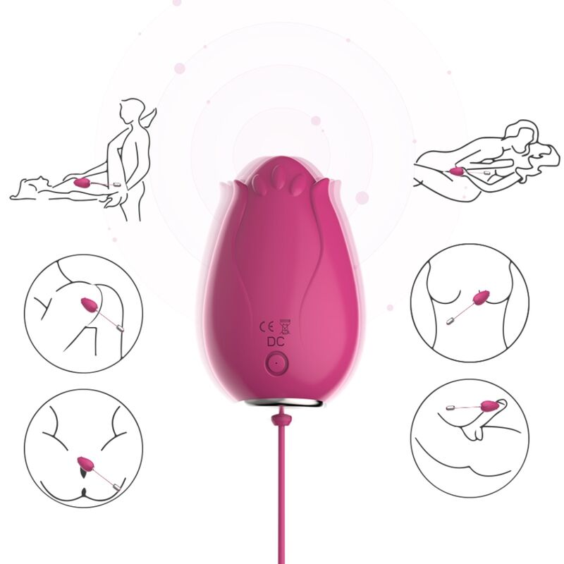ARMONY - MANDALA EGG VIBRATOR G-SPOT REMOTE CONTROL FUCHSIA - Imagem de 4