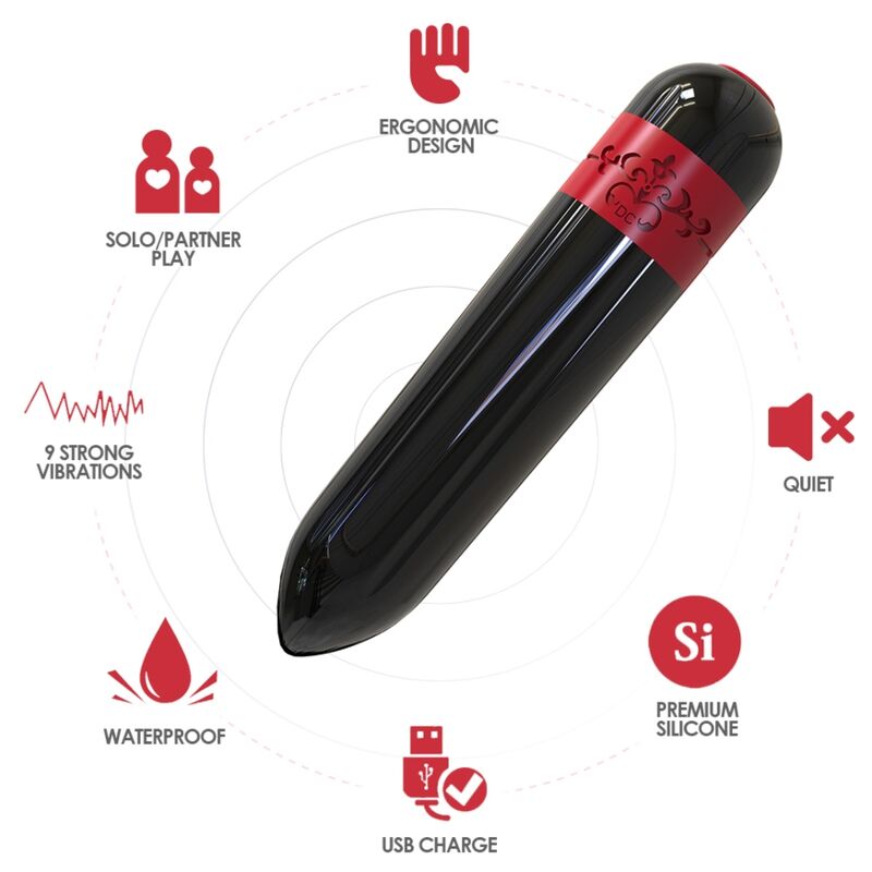 ARMONY - ROCKET VIBRATOR BULLET BLACK - Imagem de 2