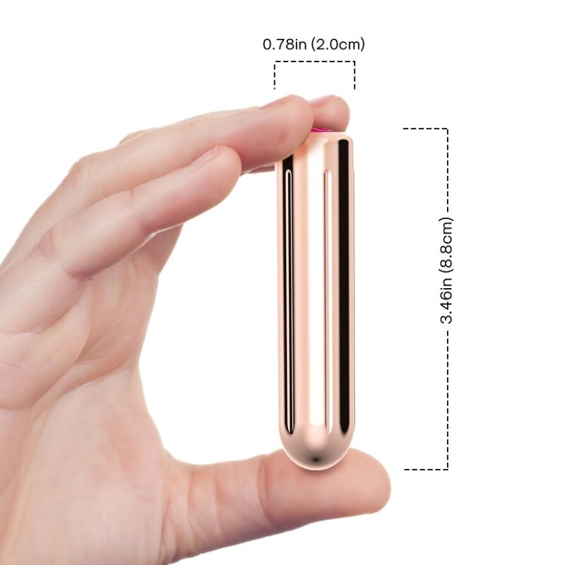 ARMONY - WARHEAD VIBRATOR BULLET REMOTE CONTROL GOLDEN 2 CM X 8.8 CM - Imagem de 4