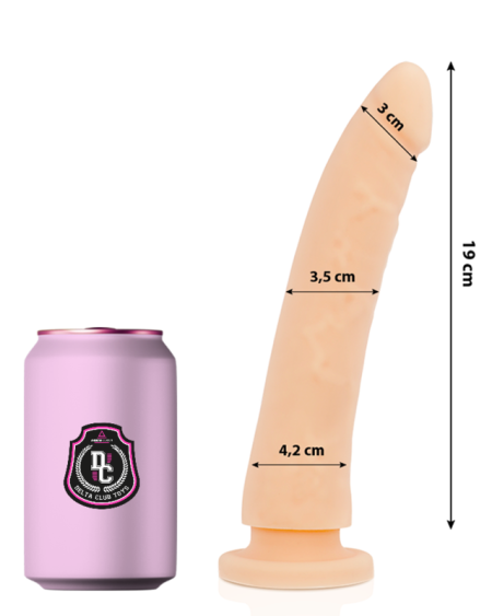 DELTA CLUB - TOYS NATURAL DILDO MEDICAL SILICONE 20 CM -O- 4 CM