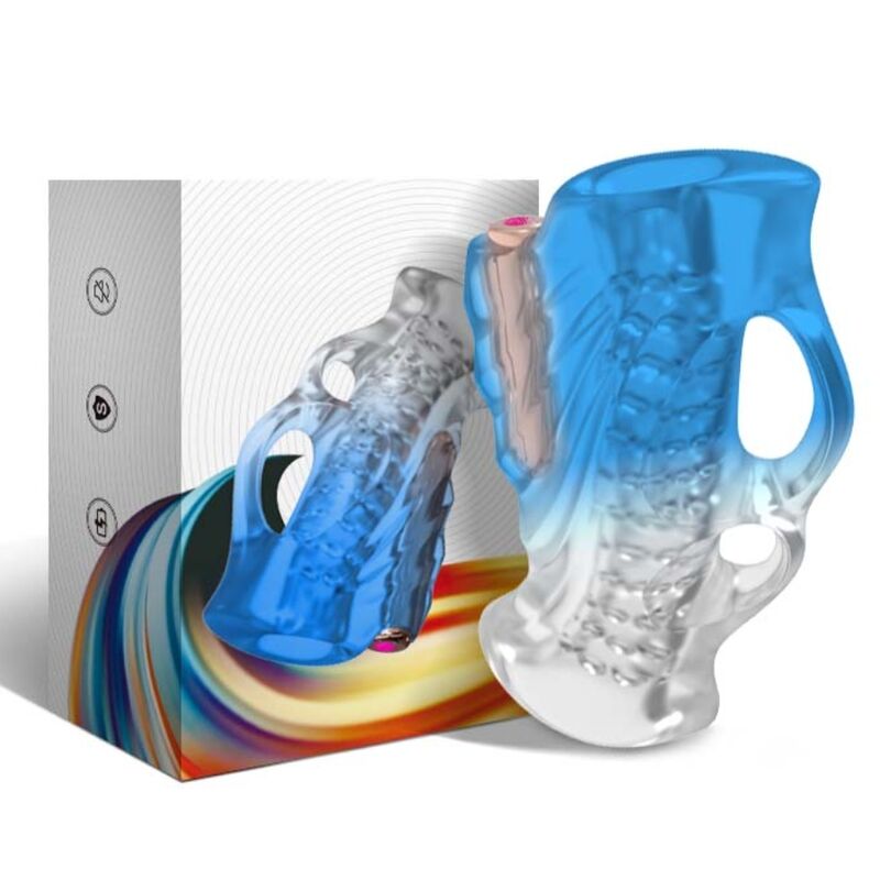 ARMONY - MASTURBATOR FINGER VIBRATOR BLUE GRADIENT - Imagem de 4