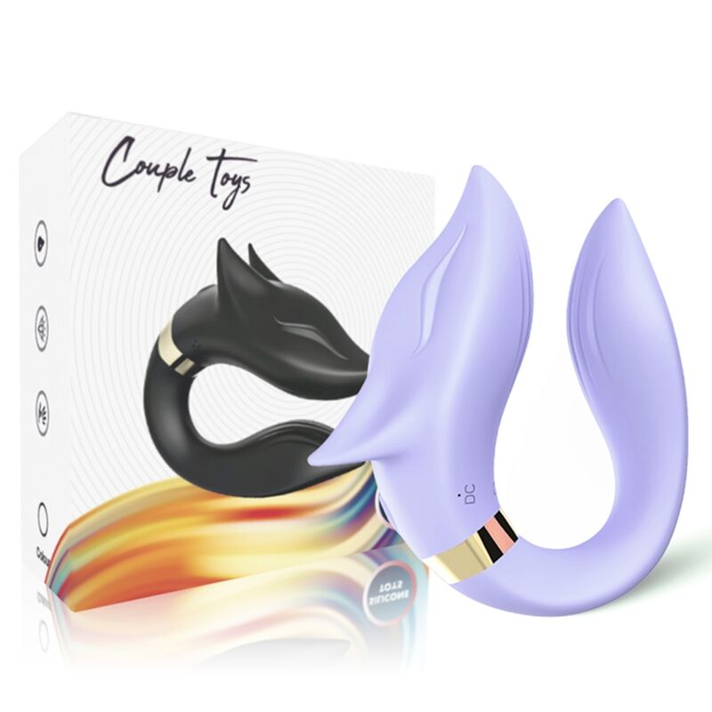 ARMONY - FOX VIBRATOR FOR COUPLES REMOTE CONTROL PURPLE - Imagem de 4