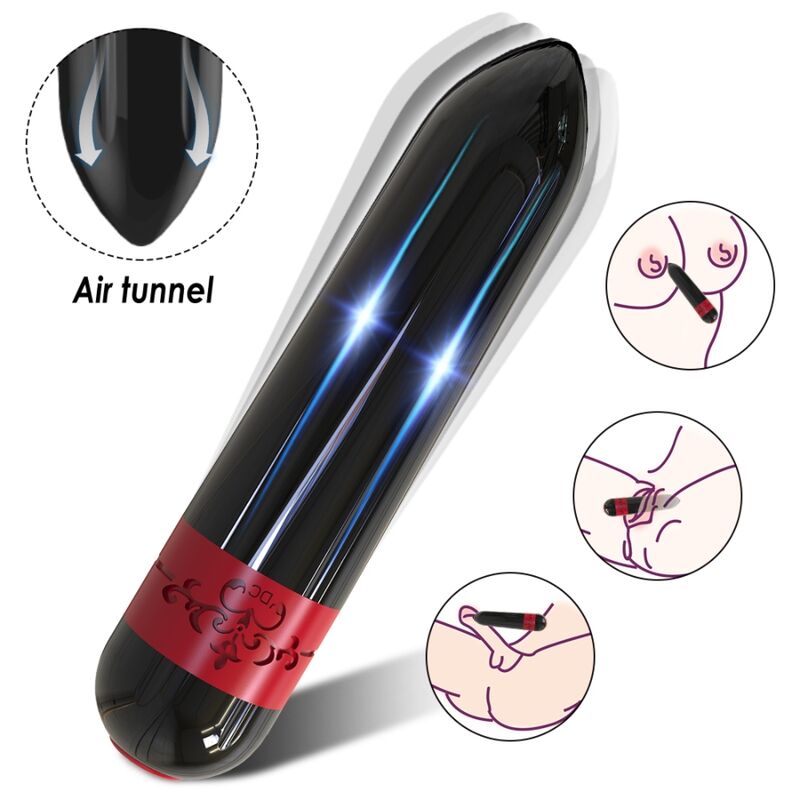 ARMONY - ROCKET VIBRATOR BULLET REMOTE CONTROL BLACK - Imagem de 4