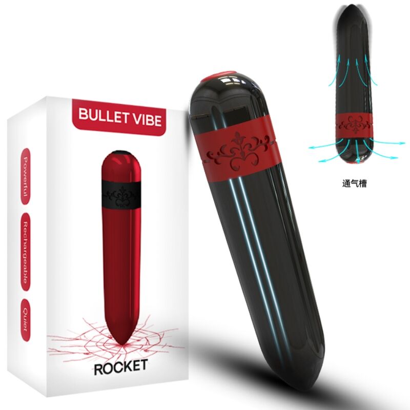 ARMONY - ROCKET VIBRATOR BULLET REMOTE CONTROL BLACK - Imagem de 5