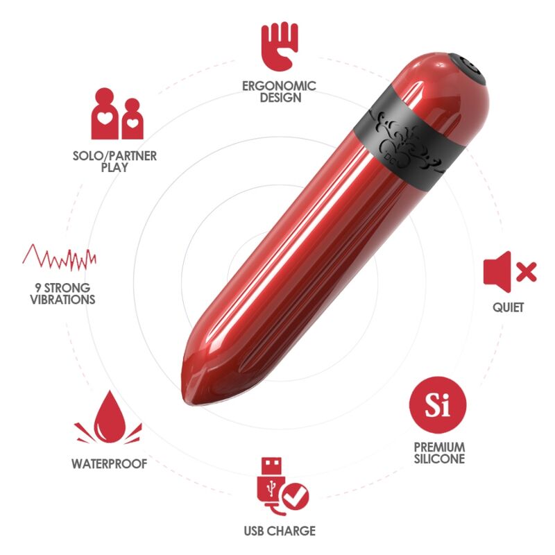 ARMONY - ROCKET VIBRATOR BULLET REMOTE CONTROL FUCHSIA - Imagem de 3
