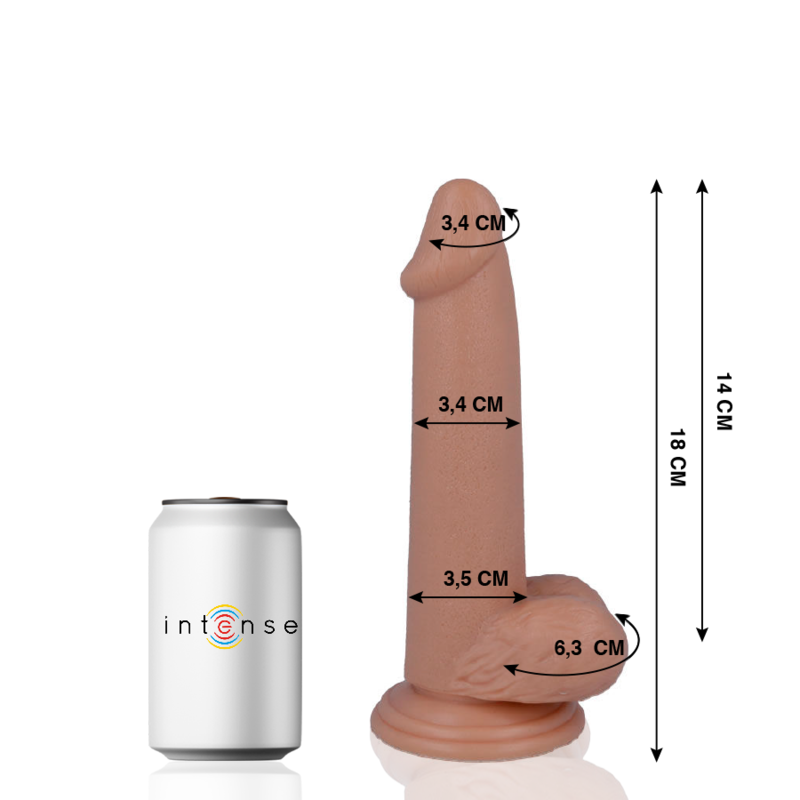 MR INTENSE - 10 REALISTIC COCK 18 CM -O- 3.4 CM - Imagem de 2