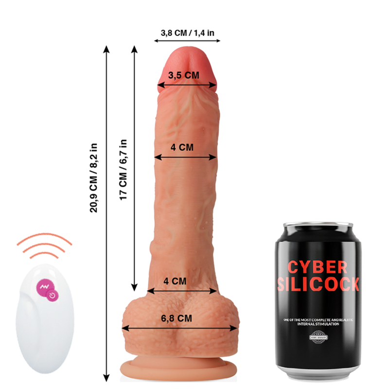 CYBER SILICOCK - REMOTE CONTROL REALISTIC MR RICK 20.9 CM -O- 4 CM - Imagem de 2